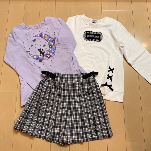 ANNA SUI mini(アナスイミニ)の【ご専用】ANNA SUImini 140【極美品】♡3点♡ キッズ/ベビー/マタニティのキッズ服女の子用(90cm~)(Tシャツ/カットソー)の商品写真