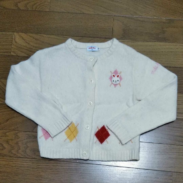 mikihouse(ミキハウス)のミキハウス　カーディガン　110cm キッズ/ベビー/マタニティのキッズ服女の子用(90cm~)(カーディガン)の商品写真