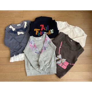 グローバルワーク(GLOBAL WORK)の⭐︎ゆきだるま様専用⭐︎ 女の子　110サイズ　トレーナー　5枚セット！(Tシャツ/カットソー)