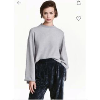 エイチアンドエム(H&M)のワイドスリーブ　スウェット　トップス(トレーナー/スウェット)