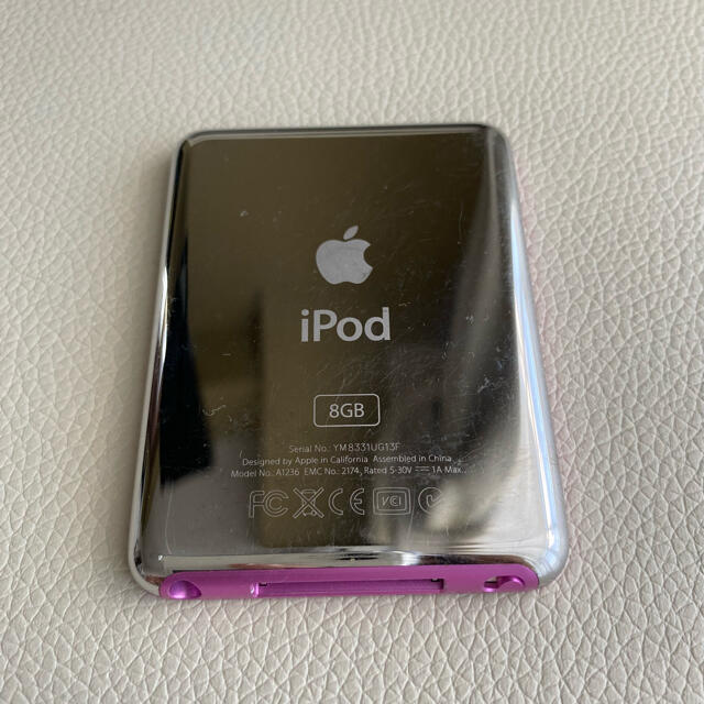 iPod(アイポッド)のiPod nano 8GB Pink 中古品 スマホ/家電/カメラのオーディオ機器(ポータブルプレーヤー)の商品写真