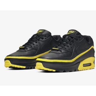 ナイキ(NIKE)のUNDEFEATED NIKE AIR MAX 90 Black Yellow(スニーカー)