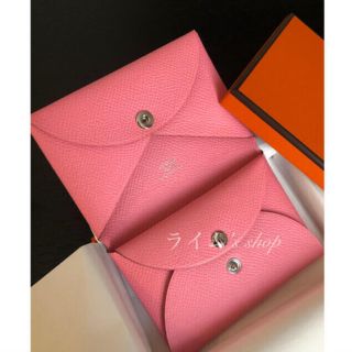 エルメス(Hermes)の【新品未使用】HERMES カルヴィデュオ ローズコンフェッティ(財布)