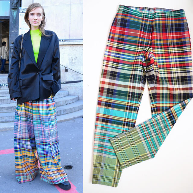 DRIES VAN NOTEN ドリス ヴァン ノッテン チェックパンツ-