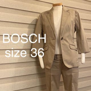 ボッシュ(BOSCH)のボッシュ BOSCH パンツ スーツ セットアップ ベージュ 36 ストレッチ(スーツ)