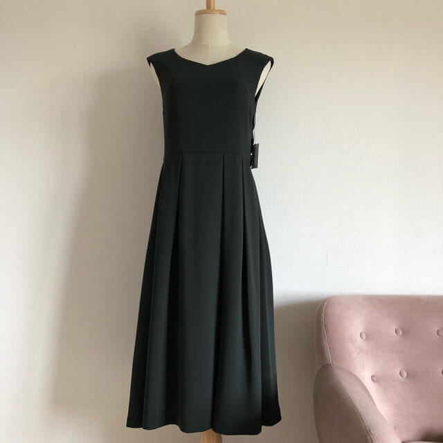 SCOT CLUB - 新品 FENNEL バックリボンジャージーワンピース グリーン