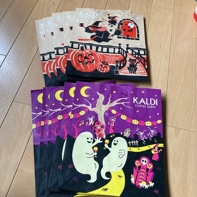 KALDI(カルディ)のカルディ　ハロウィンショッパー　 2種10枚 レディースのバッグ(ショップ袋)の商品写真