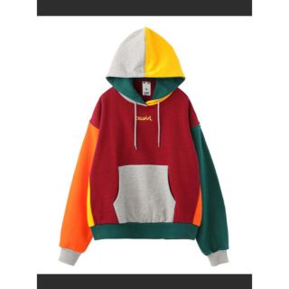 エックスガール(X-girl)のX-girl フーディー　crazy color sweat hoodie(パーカー)