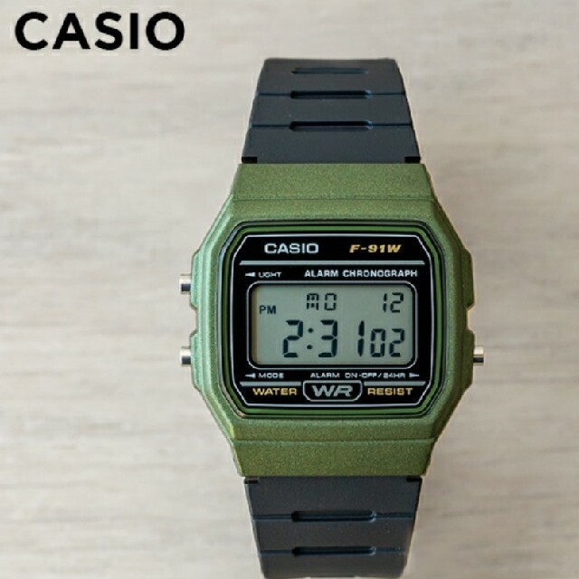 CASIO(カシオ)の【新品】チープカシオ　ベゼル　カーキ　カシオ デジタル腕時計 メンズの時計(腕時計(デジタル))の商品写真