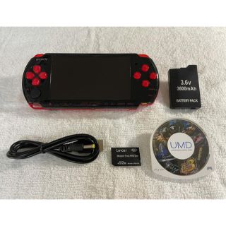 プレイステーションポータブル(PlayStation Portable)のPSP-3000(PSPJ-30017) ブラック/レッド(携帯用ゲーム機本体)