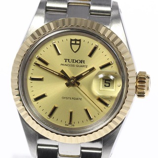 チュードル(Tudor)のジャンク 【TUDOR】チュードル プリンセス オイスターデイト 93513 クォーツ レディース(腕時計)
