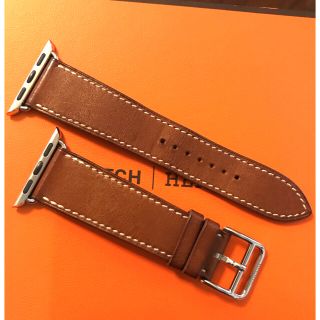 アップルウォッチ(Apple Watch)のApple Watch  HERMES    レザーバンド　38㎜　(レザーベルト)