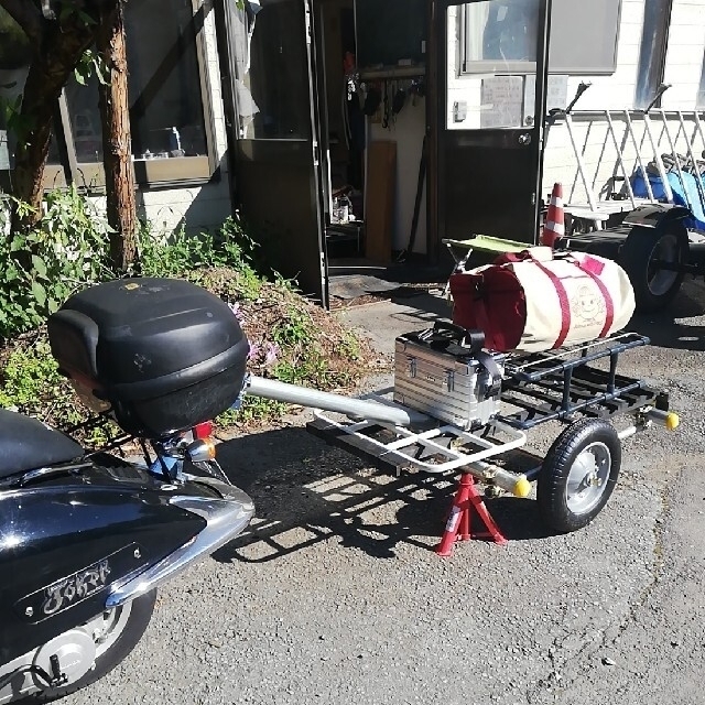 原付きリヤカー完成!の通販 by アンティーク/レトロ/トライク 原付きリヤカー完成!の通販 by アンティーク/レトロ/トライク
