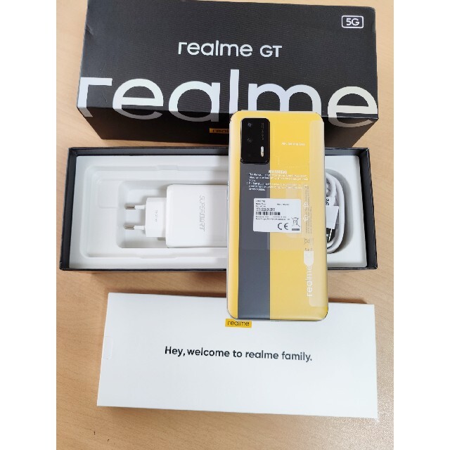 ANDROID(アンドロイド)のrealme GT 5G Racing yellow スマホ/家電/カメラのスマートフォン/携帯電話(スマートフォン本体)の商品写真