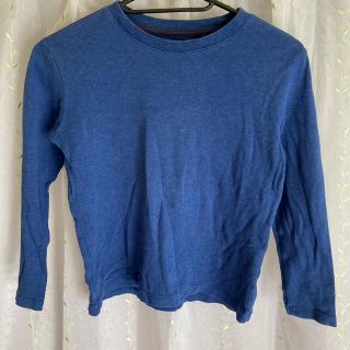 ユニクロ(UNIQLO)のUNIQLO 長袖カットソー　ブルー　130  (Tシャツ/カットソー)