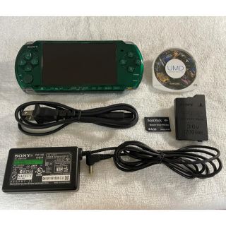 プレイステーションポータブル(PlayStation Portable)のPSP-3000  スピリティッドグリーン(携帯用ゲーム機本体)