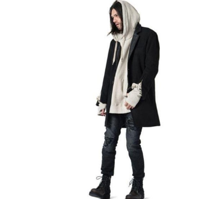 glamb(グラム)の未使用 Jagger drape hoodie ドレープ フード パーカー メンズのトップス(パーカー)の商品写真