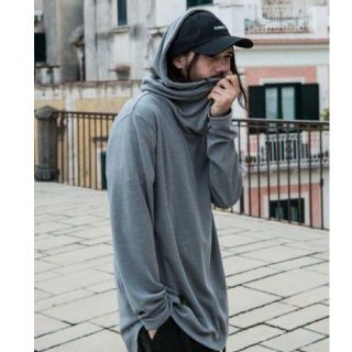 グラム(glamb)の未使用 Jagger drape hoodie ドレープ フード パーカー(パーカー)