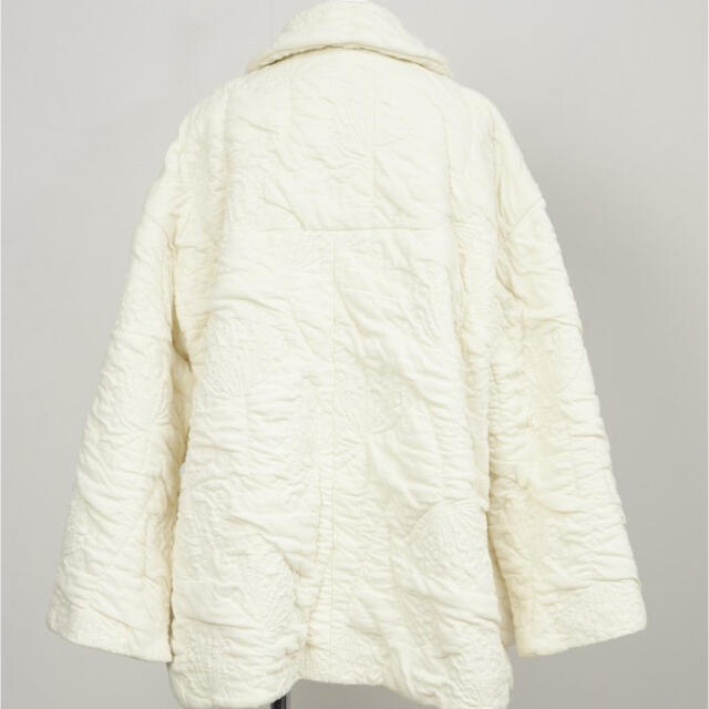 Fluffy Jacquard Quilted Coat