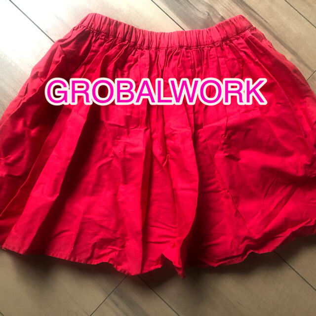 GLOBAL WORK(グローバルワーク)の専用出品です☆  GROBAL WORK キッズ　スカート　インナー付き キッズ/ベビー/マタニティのキッズ服女の子用(90cm~)(スカート)の商品写真