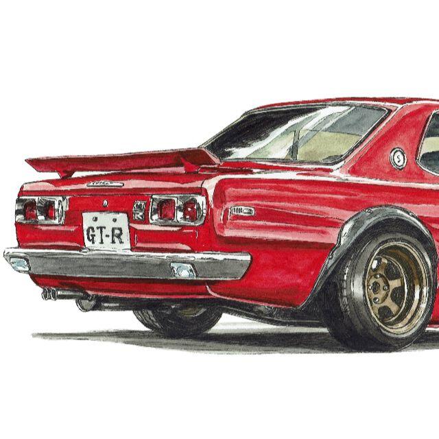 NC-671 GT-R KPGC10限定版画サイン額装作家平右ヱ門 3