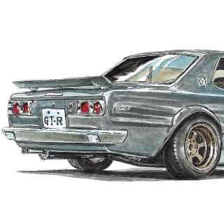 NC-672 GT-R KPGC10限定版画サイン額装作家平右ヱ門の通販 by muhran's ...