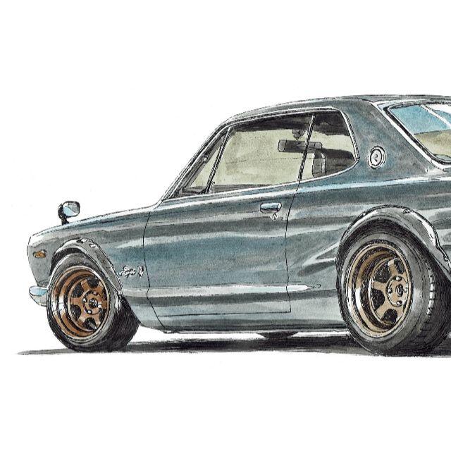 NC-676 GT-R C10/C110限定版画サイン額装作家平右ヱ門 3