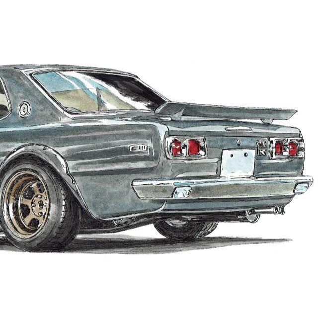 NC-676 GT-R C10/C110限定版画サイン額装作家平右ヱ門 5