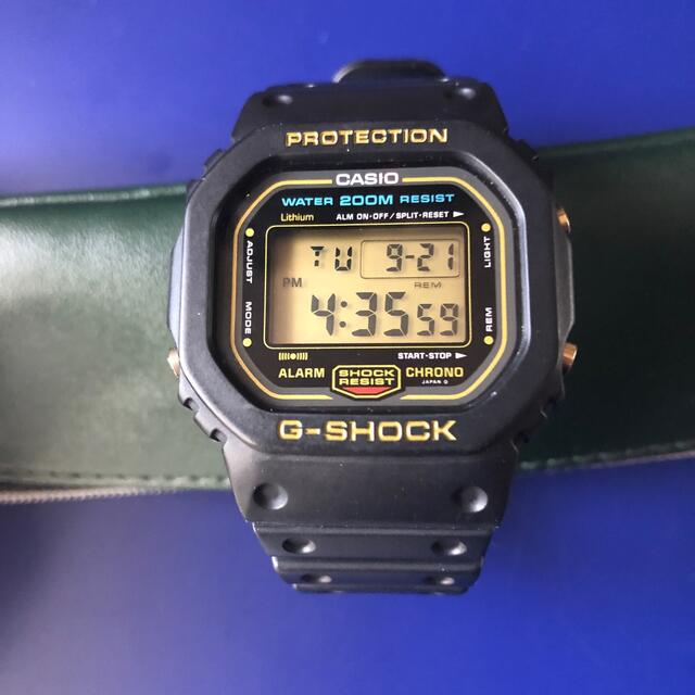 カシオ CASIO G-SHOCK DW-5600 ゴールド スクリューバッグ 高い品質