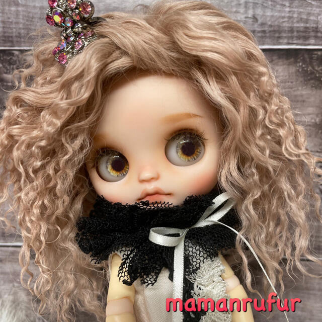 blythe _wm-354サーモンベージュ⭐️チベットラムウィッグ