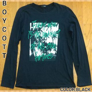 ボイコット(BOYCOTT)の☆ぷぅ様専用 BOYCOTT ブラック 長袖Tシャツ(Tシャツ/カットソー(七分/長袖))