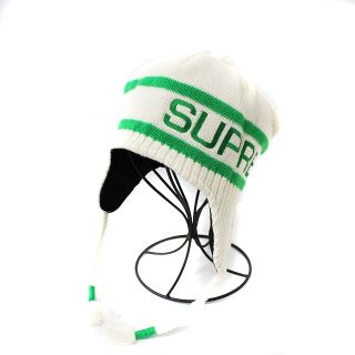 シュプリーム(Supreme)のシュプリーム 16AW ニット帽 ワッチキャップ ビーニー 帽子 白 緑 (その他)