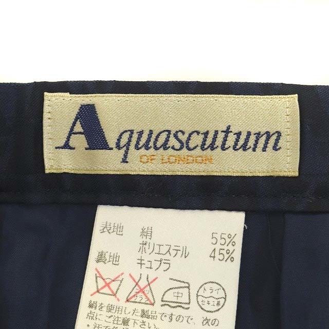 AQUA SCUTUM(アクアスキュータム)のアクアスキュータム AQUASCUTUM タイトスカート ミディ丈 13 紺 レディースのスカート(ひざ丈スカート)の商品写真