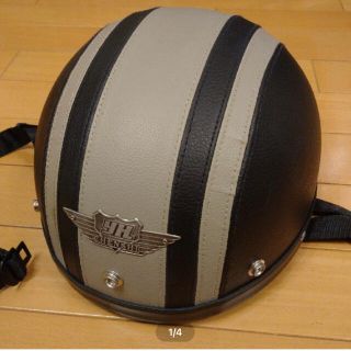 中古【YH CHENSHI】半キャップヘルメット(皮)制です(専用ページ)(ヘルメット/シールド)