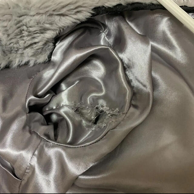 H&M - H&M ファーコート グレーの通販 by My shop|エイチアンド H&M - H&M ファーコート グレーの通販 by My shop|エイチアンド