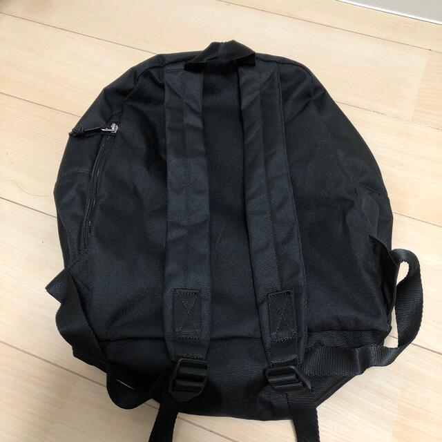 MUJI (無印良品)(ムジルシリョウヒン)の無印良品　黒　リュック レディースのバッグ(リュック/バックパック)の商品写真