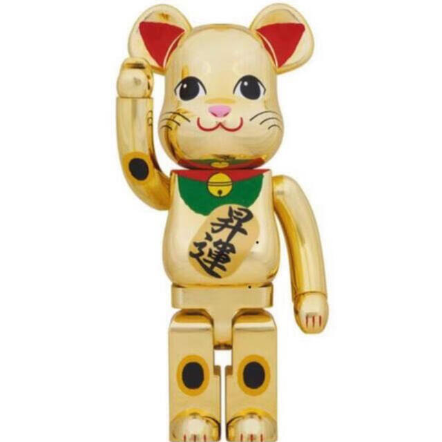 BE@RBRICK 招き猫 金メッキ 昇運 1000％ エンタメ/ホビーのフィギュア(その他)の商品写真