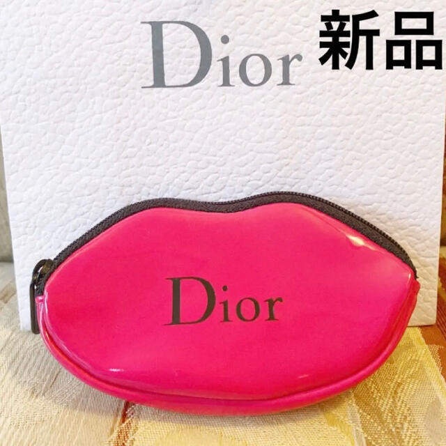 Dior(ディオール)のDior★新品★ディオール　ミニポーチ／非売品/リップ/ノベルティー/ショップ袋 レディースのファッション小物(ポーチ)の商品写真