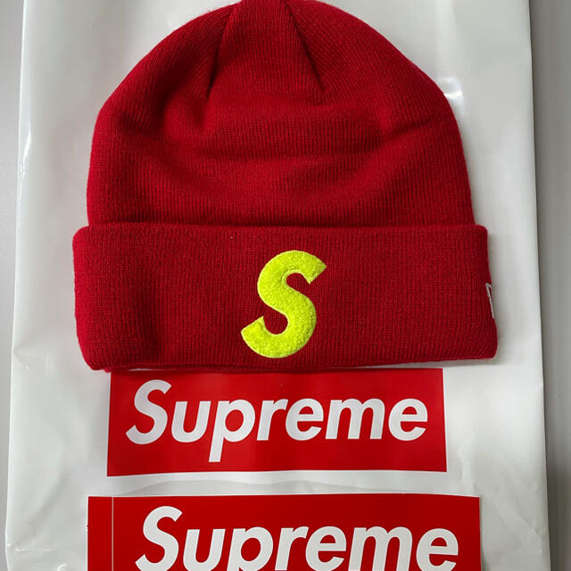 ステッカーのみsupreme  new era  S logo beanie