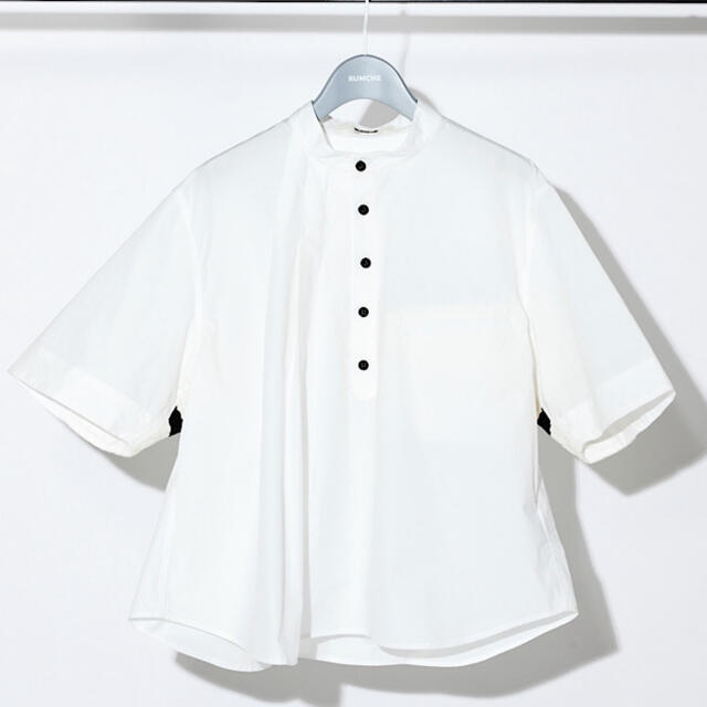 【新品・未使用】Knit Bonding Stand Collar Shirt