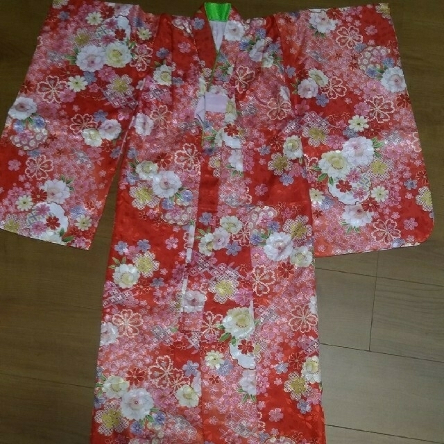 七五三　３歳　着物フルセット キッズ/ベビー/マタニティのキッズ服女の子用(90cm~)(和服/着物)の商品写真