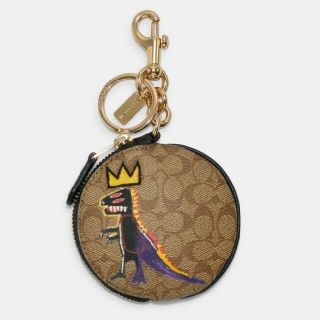 コーチ(COACH)のCOACH JEAN MICHEL BASQUIAT サーキュラ コイン ポーチ(コインケース/小銭入れ)