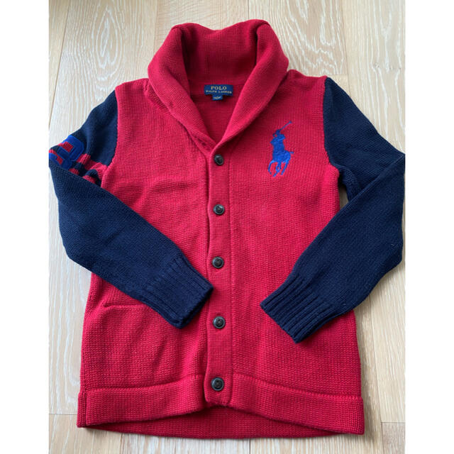 POLO RALPH LAUREN(ポロラルフローレン)のポロラルフローレン、130、男の子、上着 キッズ/ベビー/マタニティのキッズ服男の子用(90cm~)(カーディガン)の商品写真