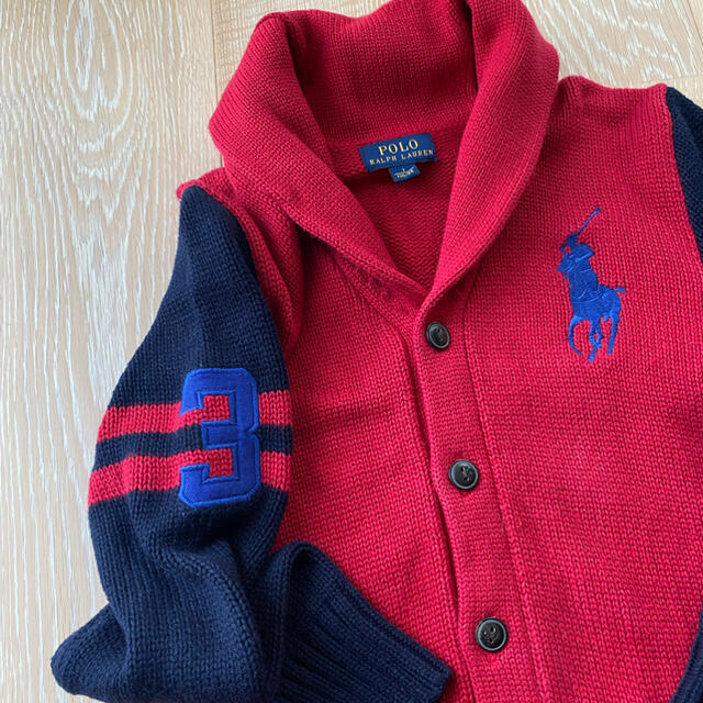 POLO RALPH LAUREN(ポロラルフローレン)のポロラルフローレン、130、男の子、上着 キッズ/ベビー/マタニティのキッズ服男の子用(90cm~)(カーディガン)の商品写真