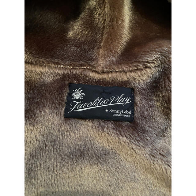 Sonny Label(サニーレーベル)のサニーレーベル　フード付き　フェイクムートンコート  レディースのジャケット/アウター(ムートンコート)の商品写真