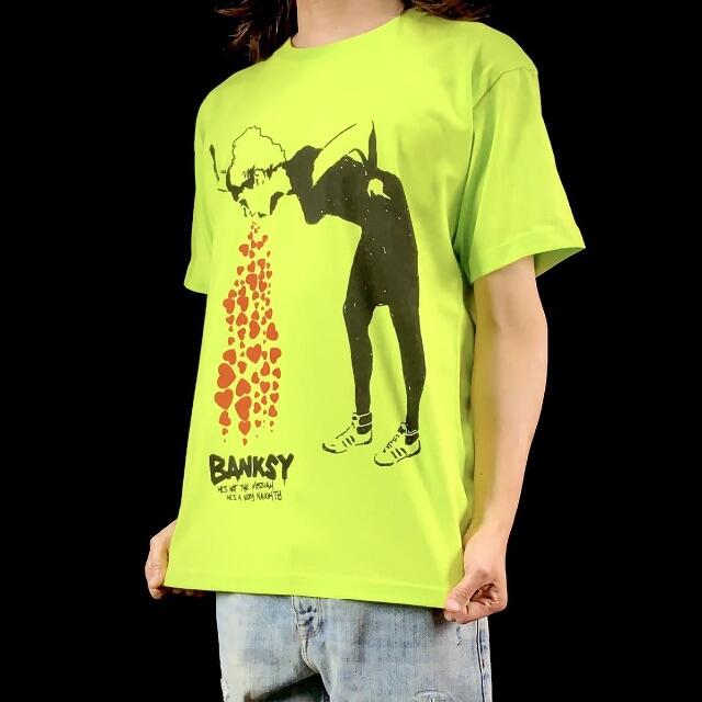 【BANKSY】新品 バンクシー ドランクウーマン ビッグ プリント  Tシャツ