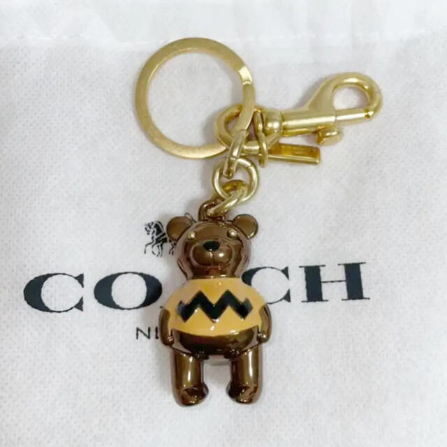 COACH スヌーピー コラボ チャーリー ブラウン キーホルダー 新品未使用品-