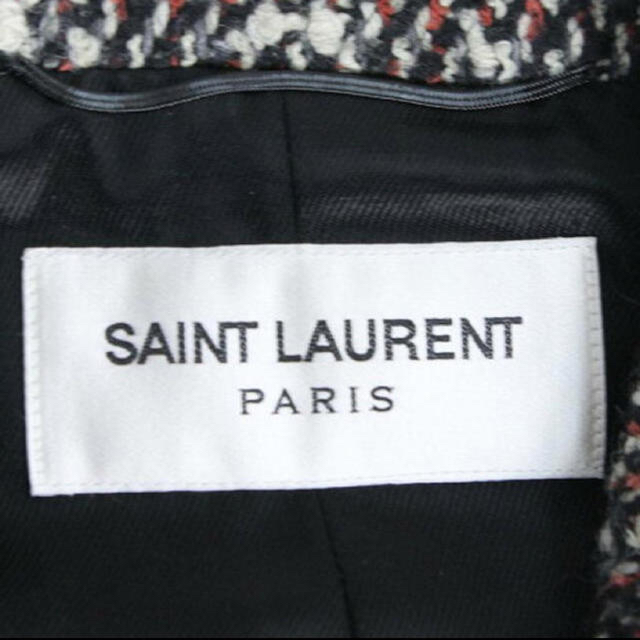 Saint Laurent(サンローラン)のサンローラン ツイードコート 希少 46 メンズのジャケット/アウター(チェスターコート)の商品写真