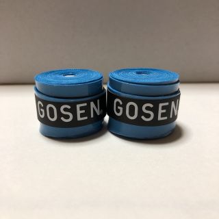 ゴーセン(GOSEN)のGOSENグリップテープ青2個(テニス)