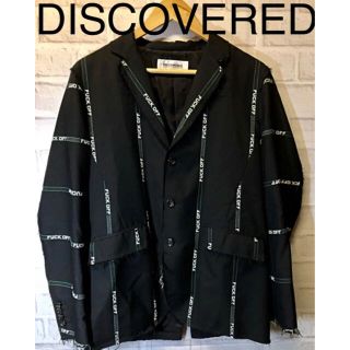 ディスカバード(DISCOVERED)の【美品】DISCOVERED  文字柄　ジャケット(テーラードジャケット)